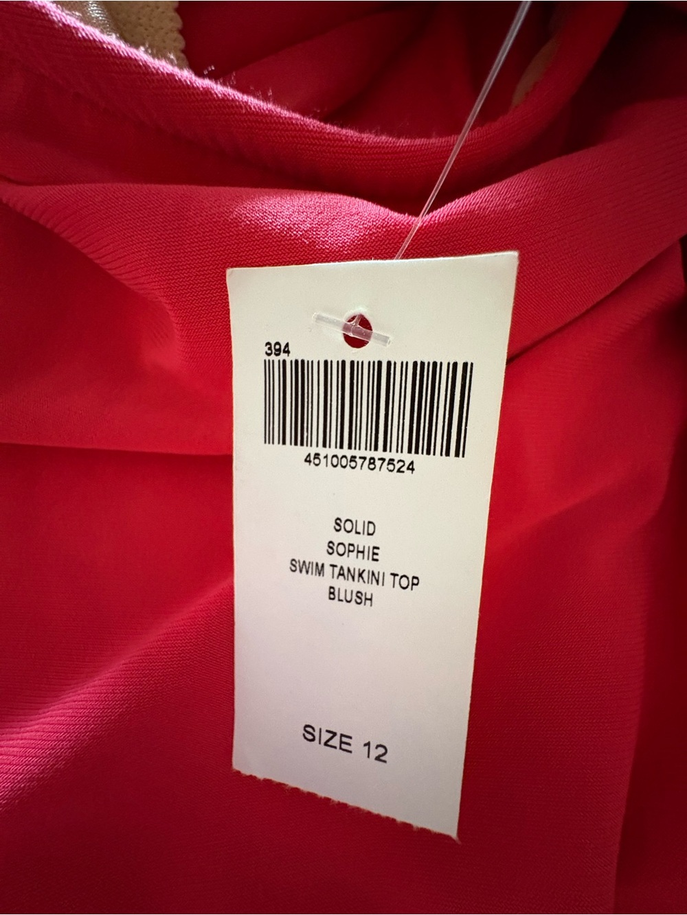 NWT Soma solid tie Sophie tankini top   beach resort vacation sand sun - Picture 3 of 6